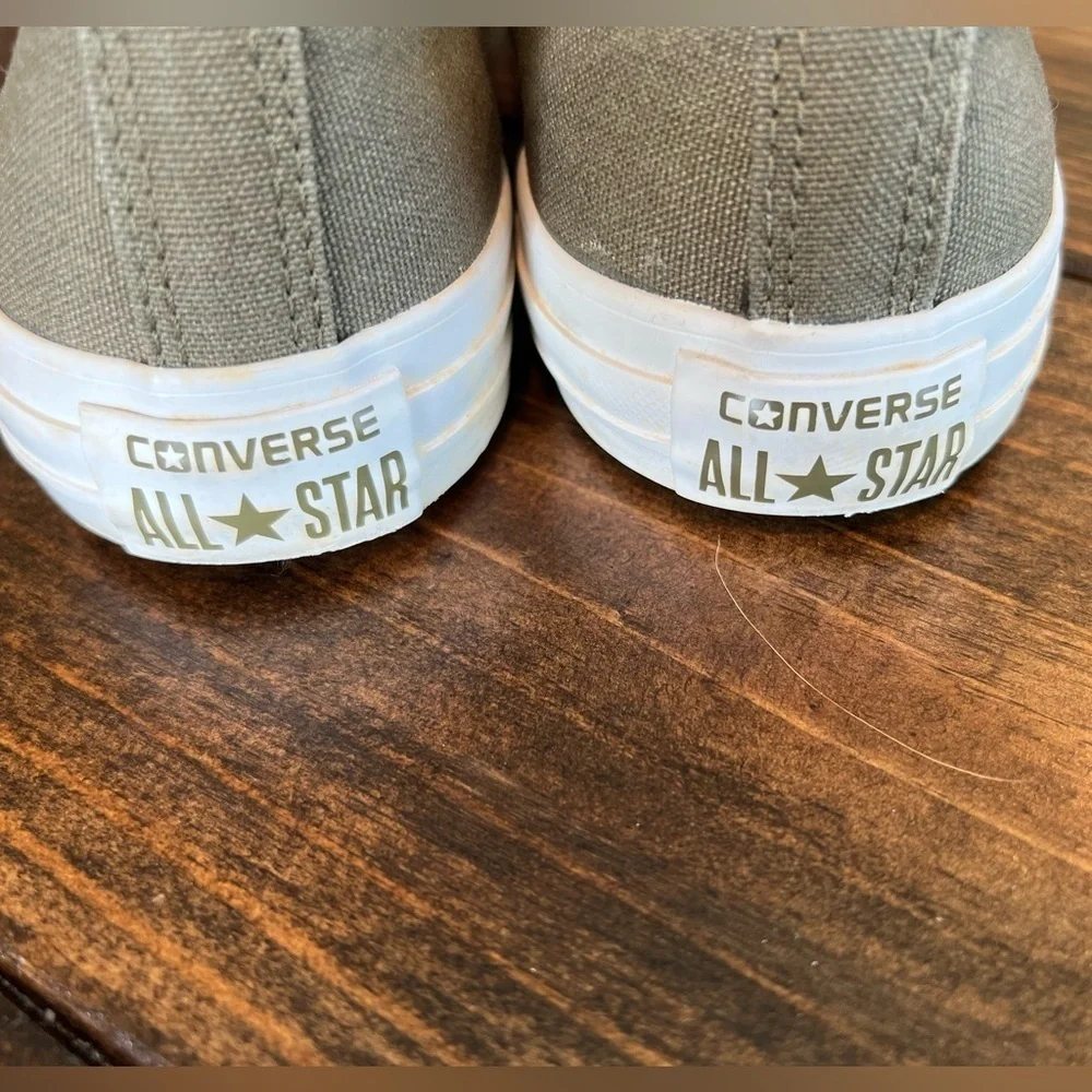 Converse Chuck Taylor Casual olive green  Canvas Sneakers, men’s 9, women’s 11 - Picture 7 of 8
